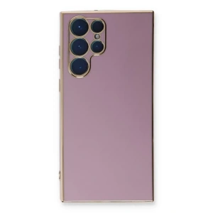 Samsung Galaxy S22 Ultra Kılıf Volet Silikon - Mor
