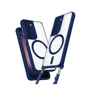 Samsung Galaxy S23 Kılıf Enka Magsafe Silikon Kılıf - Lacivert