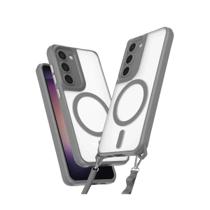 Samsung Galaxy S23 Kılıf Enka Magsafe Silikon Kılıf - Titan Gri