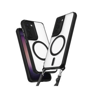 Samsung Galaxy S23 Plus Kılıf Enka Magsafe Silikon Kılıf - Siyah