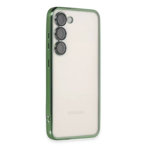 Samsung Galaxy S23 Plus Kılıf Lensli Silikon - Yeşil