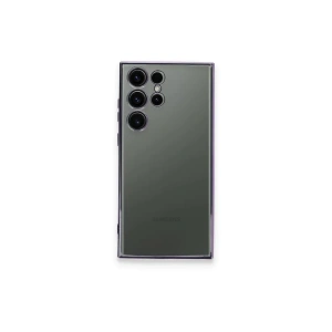 Samsung Galaxy S23 Ultra Kılıf Lensli Silikon - Mor