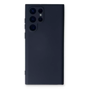 Samsung Galaxy S23 Ultra Kılıf Nano içi Kadife Silikon - Lacivert