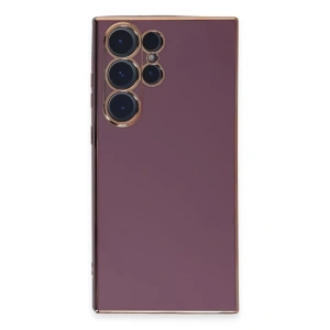 Samsung Galaxy S23 Ultra Kılıf Volet Silikon - Mor