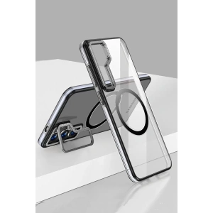 Samsung Galaxy S24 Crystal Magsafe Kapak - Siyah