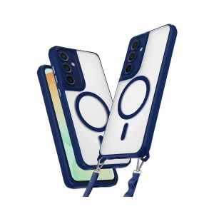 Samsung Galaxy S24 FE Kılıf Enka Magsafe Silikon Kılıf - Lacivert