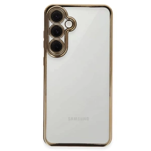 Samsung Galaxy S24 FE Kılıf Lensli Silikon - Gold