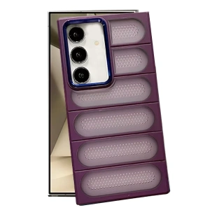 Samsung Galaxy S24 Kılıf Airmax Silikon Kapak - Derin Mor