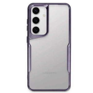 Samsung Galaxy S24 Kılıf Boyi Silikon Kapak - Derin Mor