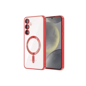 Samsung Galaxy S24 Kılıf Kross Magneticsafe Kapak - Kırmızı
