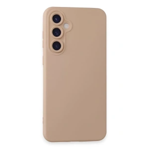 Samsung Galaxy S24 Kılıf Nano içi Kadife Silikon - Pudra