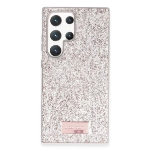 Samsung Galaxy S24 Ultra Bright Simli Kapak - Gold