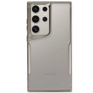 Samsung Galaxy S24 Ultra Kılıf Boyi Silikon Kapak - Titan Gri