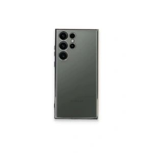 Samsung Galaxy S24 Ultra Kılıf Lensli Silikon - Gümüş