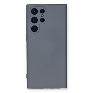 Samsung Galaxy S24 Ultra Kılıf Nano içi Kadife Silikon - Gri