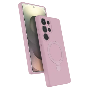 Samsung Galaxy S24 Ultra Regal Magsafe Standlı Kapak - Açık Pembe