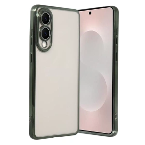 Samsung Galaxy S25 Edge Lensli Silikon - Yeşil