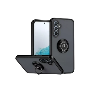 Samsung Galaxy S25 FE Montreal Yüzüklü Silikon Kapak - Siyah