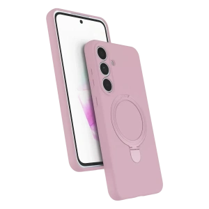 Samsung Galaxy S25 FE Regal Magsafe Standlı Kapak - Açık Pembe