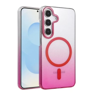 Samsung Galaxy S25 Glossy Magsafe Kapak - Pembe