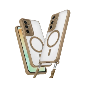 Samsung Galaxy S25 Kılıf Enka Magsafe Silikon Kılıf - Desert