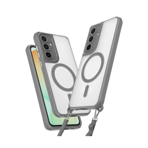 Samsung Galaxy S25 Kılıf Enka Magsafe Silikon Kılıf - Titan Gri