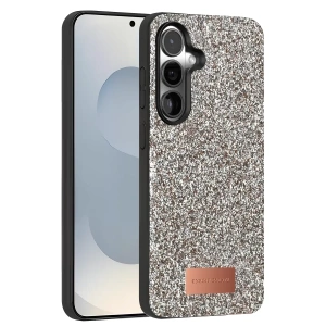 Samsung Galaxy S25 Plus Bright Simli Kapak - Gümüş