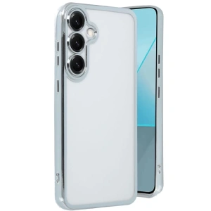 Samsung Galaxy S25 Plus Kılıf Lensli Silikon - Gümüş