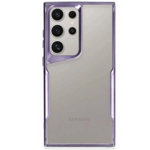 Samsung Galaxy S25 Ultra Kılıf Boyi Silikon Kapak - Derin Mor