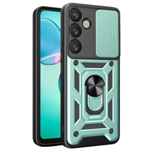 Samsung Galaxy S26 Plus Pars Lens Yüzüklü Silikon - Yeşil
