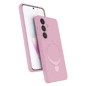 Samsung Galaxy S26 Regal Magsafe Standlı Kapak - Açık Pembe