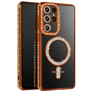 Samsung Galaxy S26 Ultra Joke Simli Magneticsafe Kılıf - Turuncu