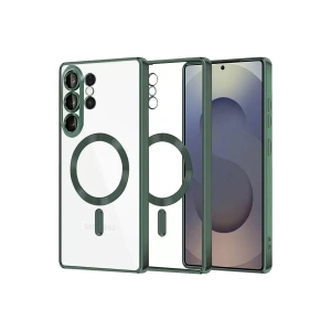 Samsung Galaxy S26 Ultra Kross Magneticsafe Kapak - Koyu Yeşil