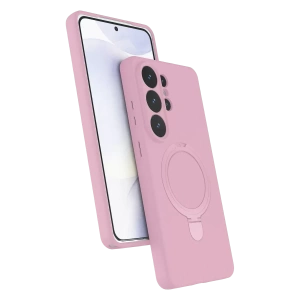 Samsung Galaxy S26 Ultra Regal Magsafe Standlı Kapak - Açık Pembe