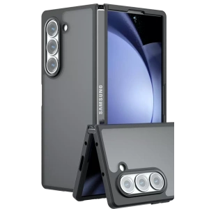 Samsung Galaxy Z Fold 5 Kılıf Blur Fold Kapak - Mat Siyah
