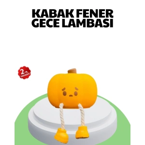 Şarjlı Pumpkin LED Masa Lambası Zamanlayıcılı Dokunmatik