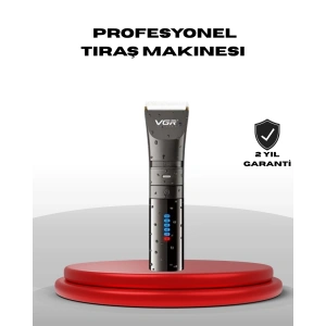 Şarjlı Tıraş Makinesi – Dijital Ekranlı, IPX7 Su Geçirmez, Titanyum Bıçaklı