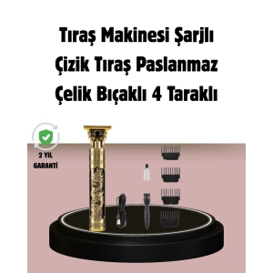 Şarjlı Titanyum Bıçaklı Saç Kesme Makinesi