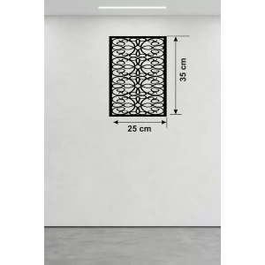 Sarmaşık ve Yaprak Motifli Ahşap Duvar Tablosu - 25x35 cm Lazer Kesim Dekoratif Pano