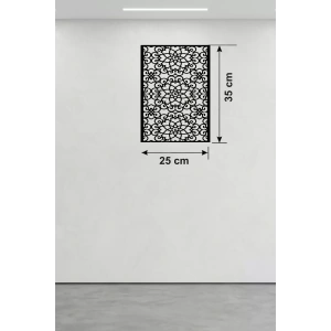 Selçuklu Yıldızı Temalı Ahşap Duvar Tablosu - 25x35 cm Lazer Kesim Dekoratif Pano