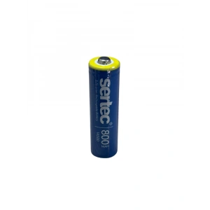 Sertec 3.7V Li-ion 14500 AA - 800 Mah 1C Şarjlı Pil (Başlı)