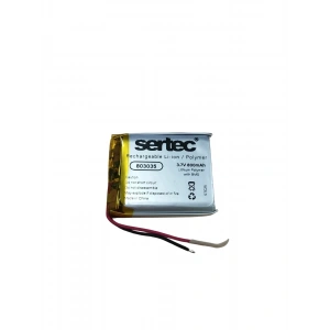 Sertec 803035 3.7V 800 MAh Li-Polymer Pil (Devreli/1.5A)