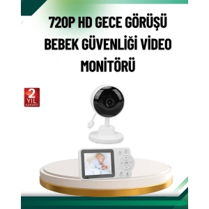 Sesli ve Görüntülü Bebek Kamerası Sıcaklık Takipli