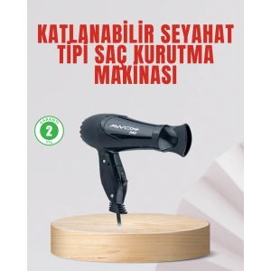 Seyahat Tipi Saç Kurutma Makinesi Katlanabilir Hafif Yapı