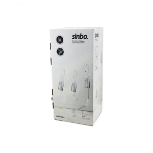 Sinbo Dikey Elektrikli Süpürge - Beyaz - 500W - Ergonomik Tasarım