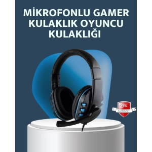 Stereo Mikrofonlu Kablolu Oyun Kulaklığı – Konforlu ve Net Ses İletimi