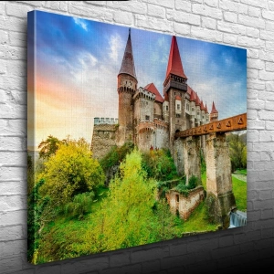 Tarihi Şato Kanvas Tablo 50 x 70