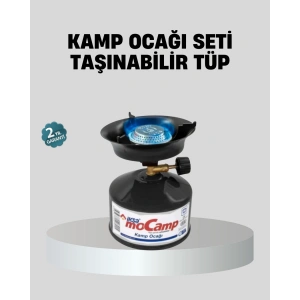 Taşınabilir Kamp Ocağı Seti Pişirme Alanı Ayarlanabilir Alev