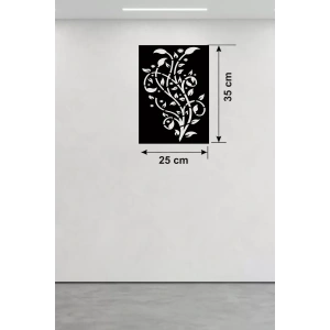 Tavus Kuşu ve Doğa Temalı Ahşap Duvar Tablosu - 25x35 cm Lazer Kesim Pano
