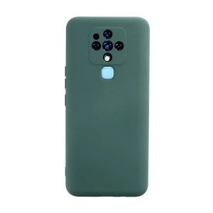 Tecno Camon 16 Kılıf Nano içi Kadife Silikon - Koyu Yeşil